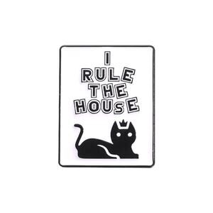 "I Rule The House" cat kitten kitty enamel pin NEW